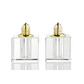 Vitality - Pair Salt and Pepper Shaker Set - Gold Top 2.75"H